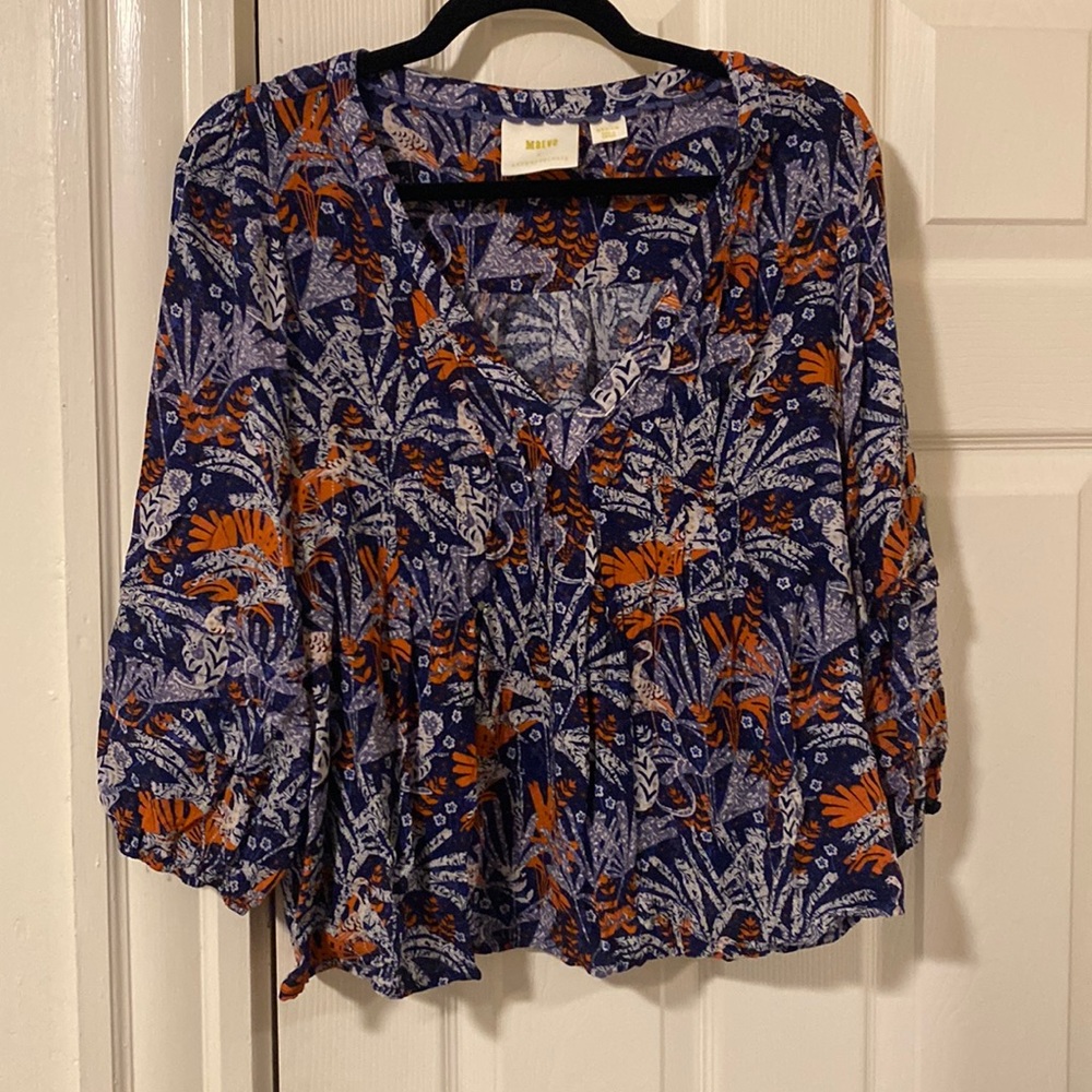 Maeve Anthropologie Printed Top